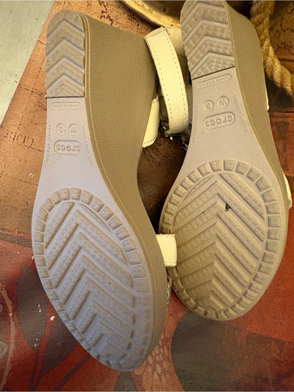 Crocs Leigh II Ankle Strap Wedge Platform Sandals Women Size 8 - Picture 5 of 7